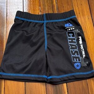 Paw Patrol Men's Black Shorts with Blue Details